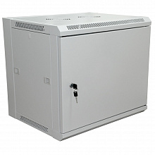 04-2230 - Шкаф настенный 19" 6U 600х600х370мм (ШxГxВ) - передняя дверь металл, боковые стенки съемные (разобранный), RAL 7035, Rexant PRO