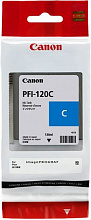 Картридж струйный Canon PFI-120C 2886C001 голубой (130мл) для Canon imagePROGRAF TM-200/205
