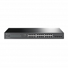 TL-SG2428P - JetStream гигабитный Smart коммутатор на 24 порта PoE+ с поддержкой 802.3at/af и 4 гигабитных SFP-слота, бюджет PoE до 250 Вт