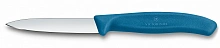 Нож кухонный Victorinox Swiss Classic 6.7602.C1 для чистки овощей и фруктов лезв.80мм прямая заточка синий