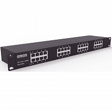 SP-IP16/1000PR 1U устройство грозозащиты для локальной вычислительной сети на 16 портов (скорость до 1000 Мб/с) с защитой линий PoE