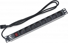 Блок распределения питания Cabeus PDU-8P-2IEC гор.размещ. 8xC13 16A C20 2м