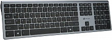 Клавиатура Оклик 890S серый/черный USB slim Multimedia (1784239)