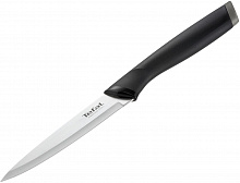 Нож Tefal K2213904 (2100121738) стальной универсальный лезв.120мм прямая заточка серебристый/черный пласт.коробка