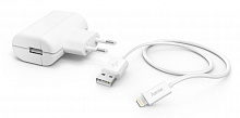 Сетевое зар./устр. Hama H-183265 12W 2.4A USB для Apple белый (00183265)