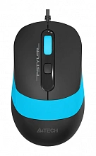 Мышь A4Tech Fstyler FM10 черный/синий оптическая 1600dpi USB 4but (FM10 BLUE)