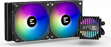 Система водяного охлаждения Zalman Alpha2 A24 ARGB Soc-AM5/AM4/1200/1700/1851 черный 4-pin 29.7dB Al LCD 320W 2000gr Ret (ALPHA2 A24 BLACK)