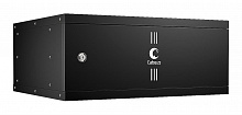 Cabeus WSC-05D-4U55/45m-BK - Шкаф телекоммуникационный настенный 19" 4U, серия LIGHT разборный, дверь металл, цвет черный