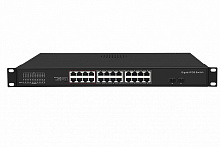 GL-SW-G005-24P - Коммутатор NIKOMAX, неуправляемый, 24PoE (802.3af/at) портов 1000Мбит/с, 17-24 порт до 250м cat6, 2 SFP порта 1000Мбит/с , 400W