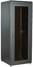LN05-47U88-GM - ITK LINEA N 47U 800х800мм стекл. пер. дв. задн. металл. чер.