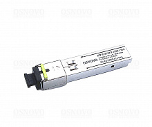 SFP-S1SC18-F-1550-1310 - Оптический SFP Модуль Osnovo. Одно волокно Single Mode. Скорость: до 155 мбит/c. Тип разъема: SC. Оптический бюджет: 18дБ. Расстояние передачи - до 20км. Рабочая длина волны,нм - Tx:1550/Rx:1310. Поддержка DDM.