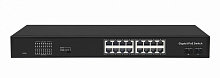 GL-SW-G005-16P - Коммутатор NIKOMAX, неуправляемый, 16PoE (802.3af/at) портов 1000Мбит/с, 9-16 порт до 250м cat6, 2 SFP порта 1000Мбит/с , 300W