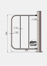 3V Створка для калитки Model B шириной 630мм