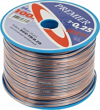 Кабель акустический Premier SCC-TR CCA 100м. прозрачный (25-011 100)