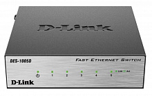 DES-1005D/O2B Неуправляемый коммутатор с 5 портами 10/100BASE-TX