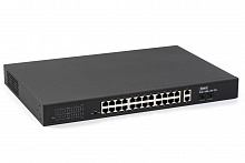 4085 SKAT PoE-24E-2G-2S коммутатор PoE Plus, мощность 260Вт, порты: 24-Ethernet PoE, 2-Uplink, 2-SFP