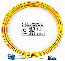 Cabeus FOP(D)-9-LC-LC-5M -  Шнур оптический DUPLEX LC-LC 9/125 SM 5м LSZH
