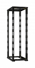 TRD-336080-R-BK - Монтажная стойка NIKOMAX двухрамная с разборной рамой 19", 33U, Ш600xВ1595xГ800мм, с крышей, в разобранном виде, черный