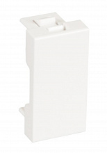 EC-IMH-0-WT-10 - Вставка-заглушка NETLAN типа Mosaic 22,5x45мм, белая, уп-ка 10 шт.