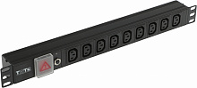 Блок распределения питания Lanmaster TWT-PDU19-10A9C3 гор.размещ. 9xC13 базовые 10A без вилки