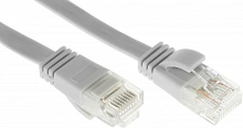 Патч-корд Buro Flat 10Гбит/с UTP 4 пары cat.5E Cu molded 0.5м серый RJ-45 (m)-RJ-45 (m) (BU-5E-FLAT-0.5M-G)