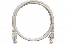 EC-PC4UD55B-BC-LSZH-015-GY-10 - Коммутационный шнур NETLAN U/UTP 4 пары, Кат.5е (Класс D), 100МГц, 2хRJ45/8P8C, T568B, заливной, многожильный, BC (чистая медь), LSZH нг(B)-HF, серый, 1,5м, уп-ка 10шт.
