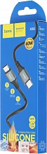 Кабель Hoco Spear X86 TYPE-C TO TYPE-C USB Type-C (m)-USB Type-C (m) 1м черный коробка