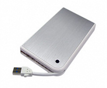 Внешний корпус для HDD/SSD AgeStar 3UB2A14 SATA II пластик/алюминий белый 2.5"