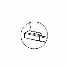 PERCo-RF01 0-07 - Накладка нижняя для стыковки дополнительной секции ограждения PERCo-MB-15D с секцией PERCo-MB-15 / калиткой PERCo-WHD-15 или со стеной