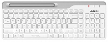 Клавиатура A4Tech FBK25 белый/серый USB беспроводная BT/Radio slim Multimedia (FBK25 WHITE)