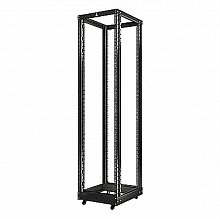 Cabeus RA-42U-1000-BK - Открытая стойка 19", 42U, двухрамная, усиленная, цвет черный