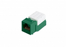 NMC-KJUD2-FT-GN - Модуль-вставка NIKOMAX типа Keystone, Кат.5е (Класс D), 100МГц, RJ45/8P8C, FT-TOOL/110/KRONE, T568A/B, неэкранированный, синий - гарантия: 5 лет расширенная / 25 лет системная
