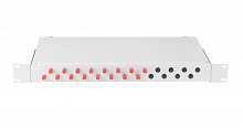 NMF-RP16FCUS2-WS-ES-1U-GY - Оптический кросс 19", 1U, укомплектованный на 16 портов FC/UPC