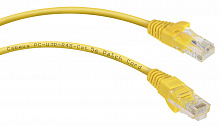 Cabeus PC-UTP-RJ45-Cat.5e-1.5m-YL - Патч-корд U/UTP, категория 5е, 2xRJ45/8p8c, неэкранированный, желтый, PVC, 1.5м
