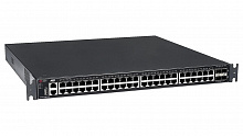 QSW-4700-52TX Коммутатор QTECH управляемый стекируемый уровня L3 48 портов 10/100/1000 BASE-T, 4 порта 10GbE SFP+, 4K VLAN, 32K MAC адресов, консольный порт, 1 MGMT порт, 1 порт USB 2.0 (на передней панели), 2 сменных БП (поставляются отдельно)