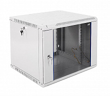 ШРН-Э-9.500-9005 - Шкаф телекоммуникационный настенный разборный 9U (600 × 520) дверь стекло, цвет черный ЦМО