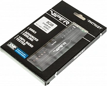 Память DDR3 2x4GB 1600MHz Patriot PV38G160C9K Viper 3 RTL PC3-12800 CL9 DIMM 240-pin 1.5В с радиатором Ret