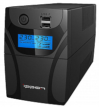 Источник бесперебойного питания Ippon Back Power Pro II 800 480Вт 800ВА черный (арт:1030309)