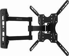 Кронштейн для телевизора Ultramounts UM904 черный 32"-55" макс.30кг настенный поворотно-выдвижной и наклонный