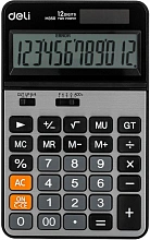 Калькулятор настольный Deli EM350 серебристый металлик 12-разр.