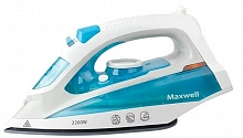 Утюг Maxwell MW-3055B 2200Вт белый/голубой