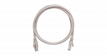 NMC-PC4UE55B-100-C-GY - Коммутационный шнур NIKOMAX U/UTP 4 пары, Кат.6 (Класс E), многожильный, медный, 24AWG (7х0,205мм), LSZH нг(А)-HFLTx, серый, 1,5м.