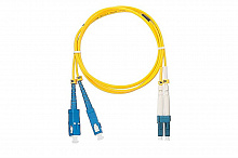 NMF-PC2S2C2-SCU-LCU-001 - Шнур NIKOMAX волоконно-оптический, одномодовый 9/125мкм, стандарта OS2, SC/UPC-LC/UPC, двойной, LSZH нг(В)-HFLTx, 2мм, желтый, 1м.