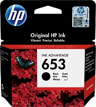 Картридж струйный HP 653 3YM75AE черный печ.гол.в компл. (360стр.) (6мл) для HP DeskJet Plus Ink Advantage 6075/6475