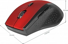 Мышь Defender Accura MM-365 красный оптическая 1600dpi беспров. USB 5but (52367)