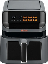 Аэрогриль Kitfort КТ-8107 1350Вт темно-серый/черный
