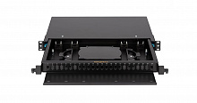 NMF-RP24SC-TS-P1-1U-BK - Оптический кросс Nikomax 19", 1U, до 24 SC или 48 LC портов, выдвижной, черный, неукомплектованный