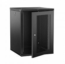 LWR5-15U66-PF-2 - ITK LINEA W Шкаф настенный 15U 600х600мм дверь перфорированная черный 2.0