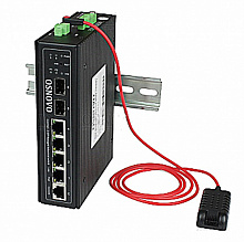 SW-80402/ILS(port 90W,180W) - Коммутатор Osnovo промышленный управляемый (L2+) HiPoE коммутатор Gigabit Ethernet на 4GE PoE + 2 GE SFP порта с функцией мониторинга температуры/ влажности/ напряжения. Порты: 1 x GE (10/100/1000Base-T) с PoE BT (до 90W) + 3
