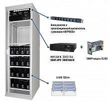 Комплекс бесперебойного питания SKAT-UPS 3000 SNMP Бастион 220В/3000 ВА, чистый синус, On-Line,  диапазон входного напряжения 160-290 В, 19'' шкаф